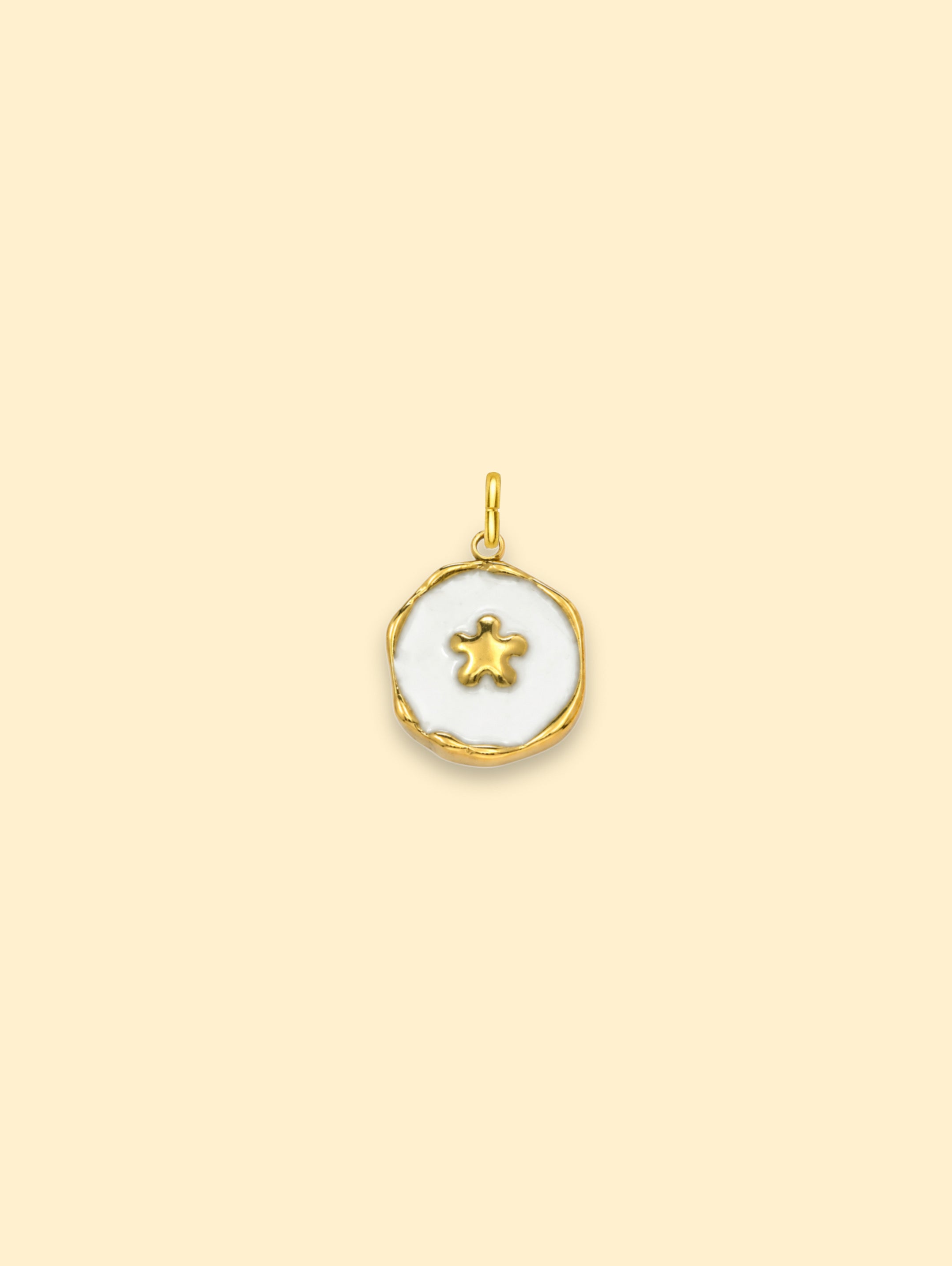 White Star Charm (Interchangeable) – 18K Gold Plated Stainless Steel