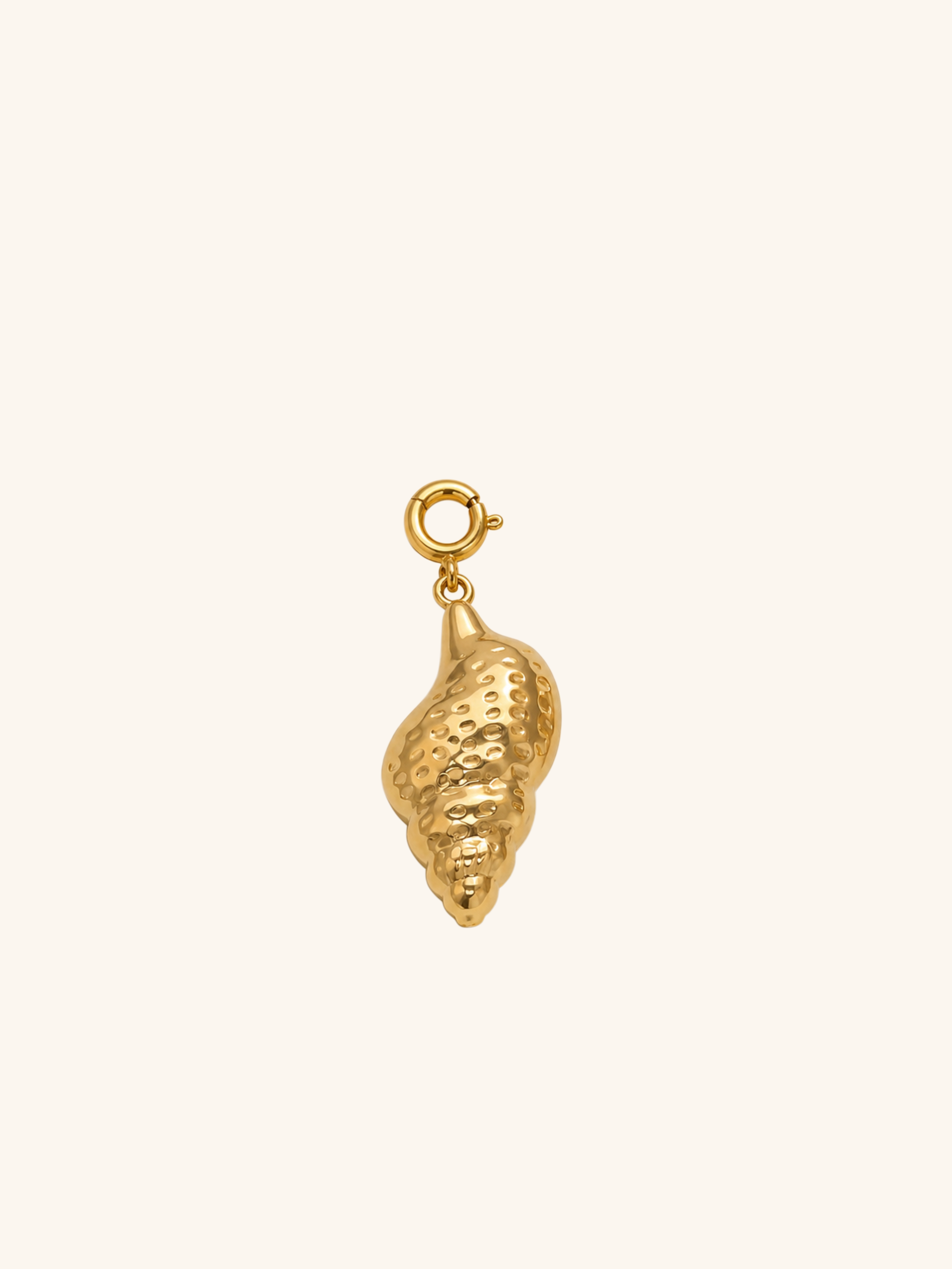 Small Conch Shell Charm (Interchangeable) – 18K Gold Plated Stainless Steel