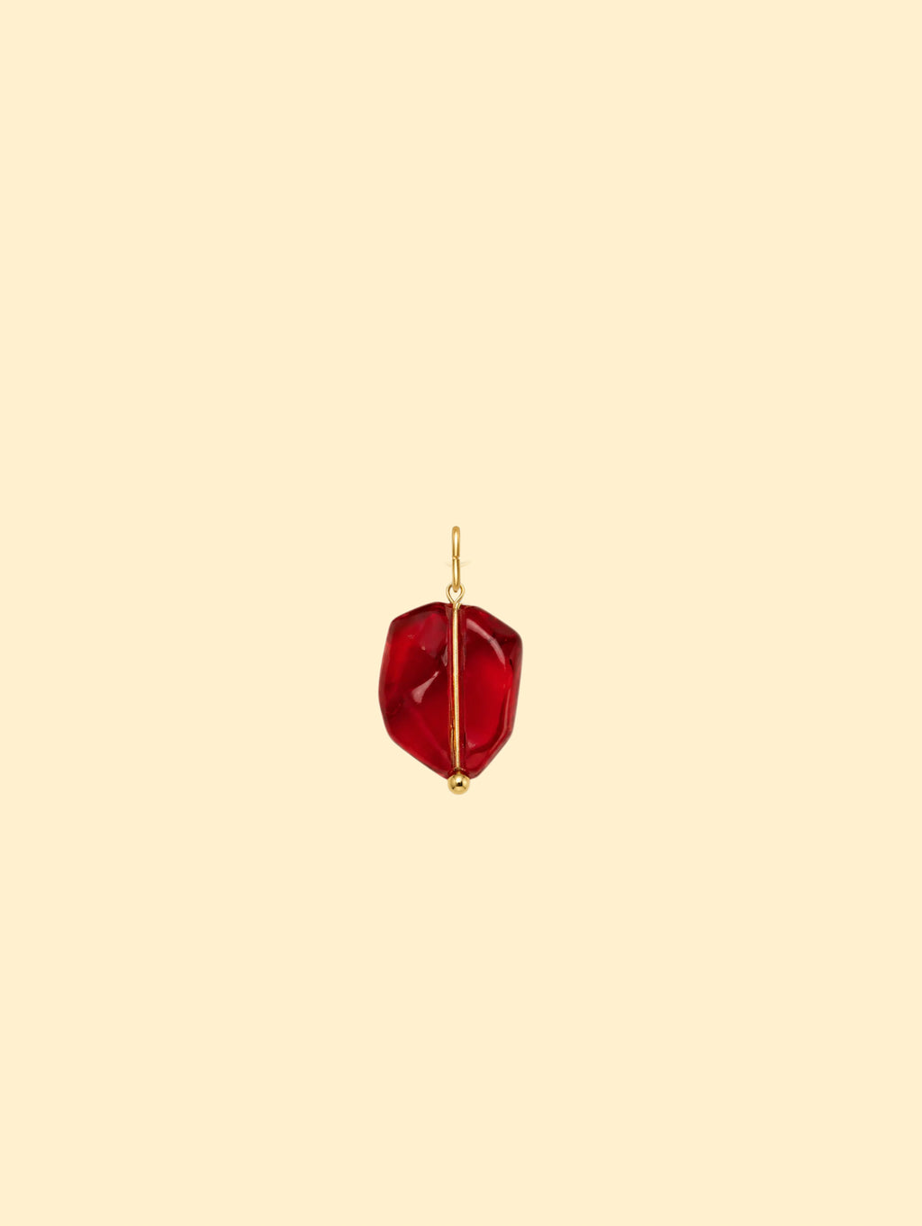 Bright Red Crystal Charm (Interchangeable)