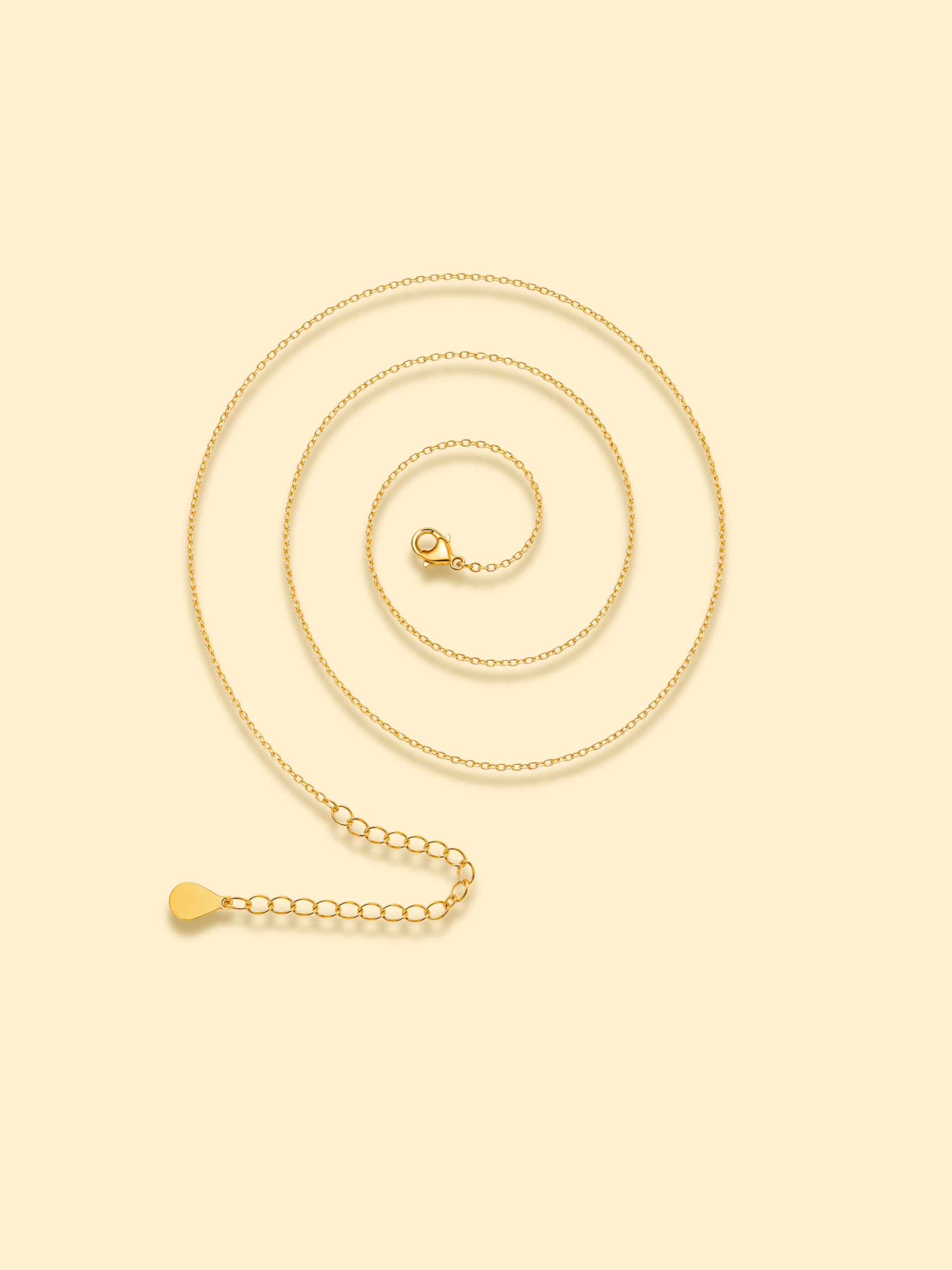 18K Gold Plated Minimal Cable Chain Necklace