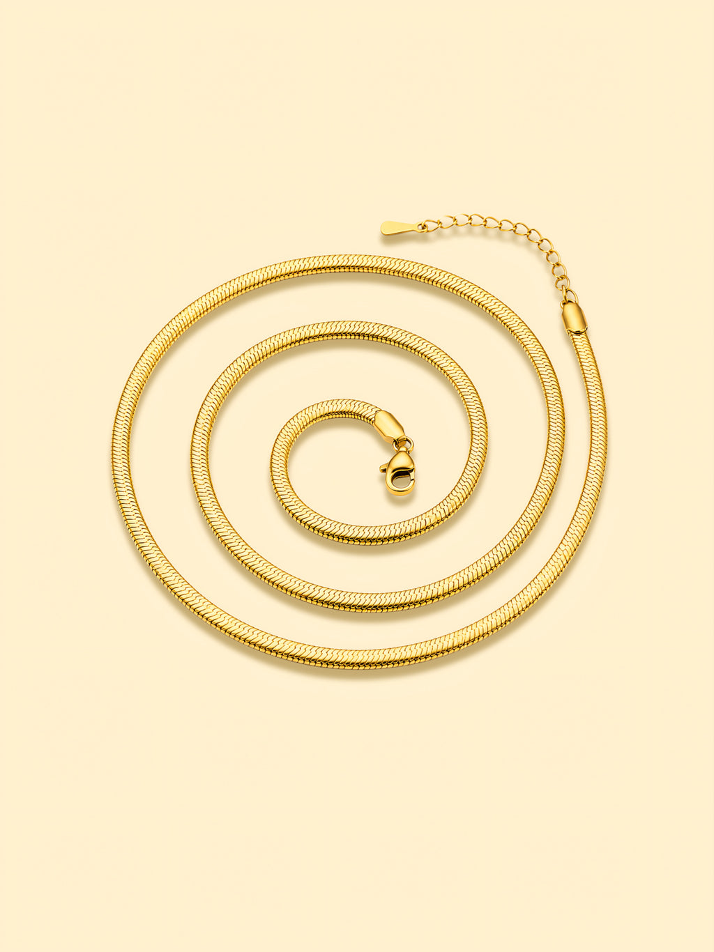 18K Gold Plated Snake Chain Necklace