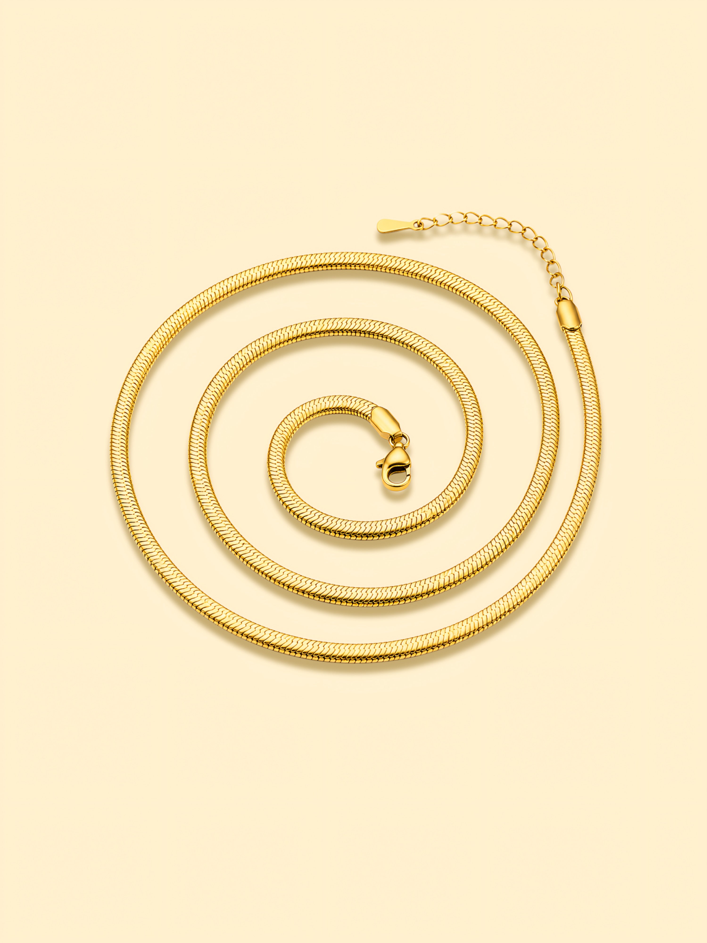18K Gold Plated Snake Chain Necklace