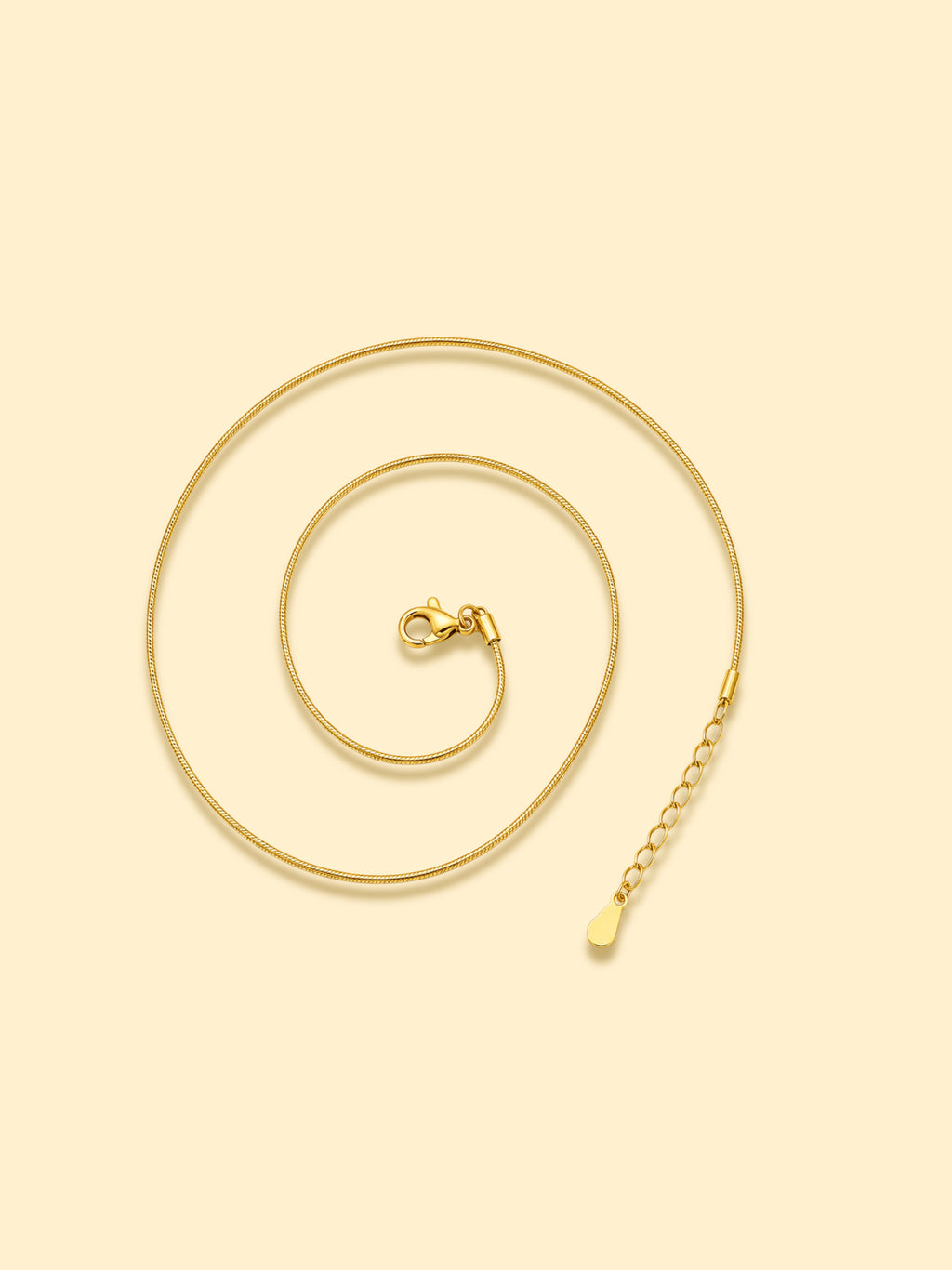 18K Gold Plated Slim Snake Chain Necklace