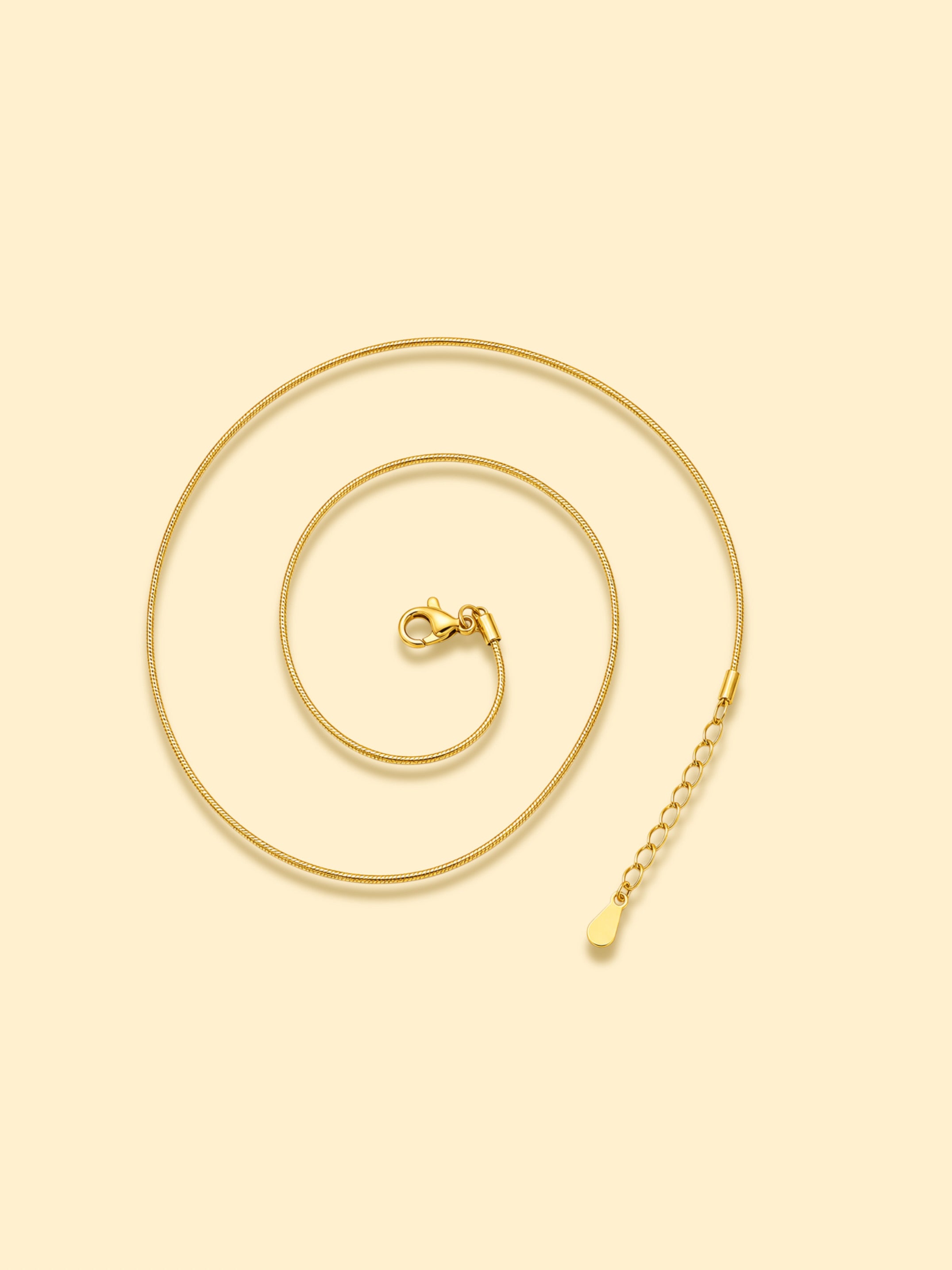 18K Gold Plated Slim Snake Chain Necklace
