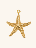 Oversized Gold Starfish Charm (Interchangeable) – 18K Gold Plated Stainless Steel