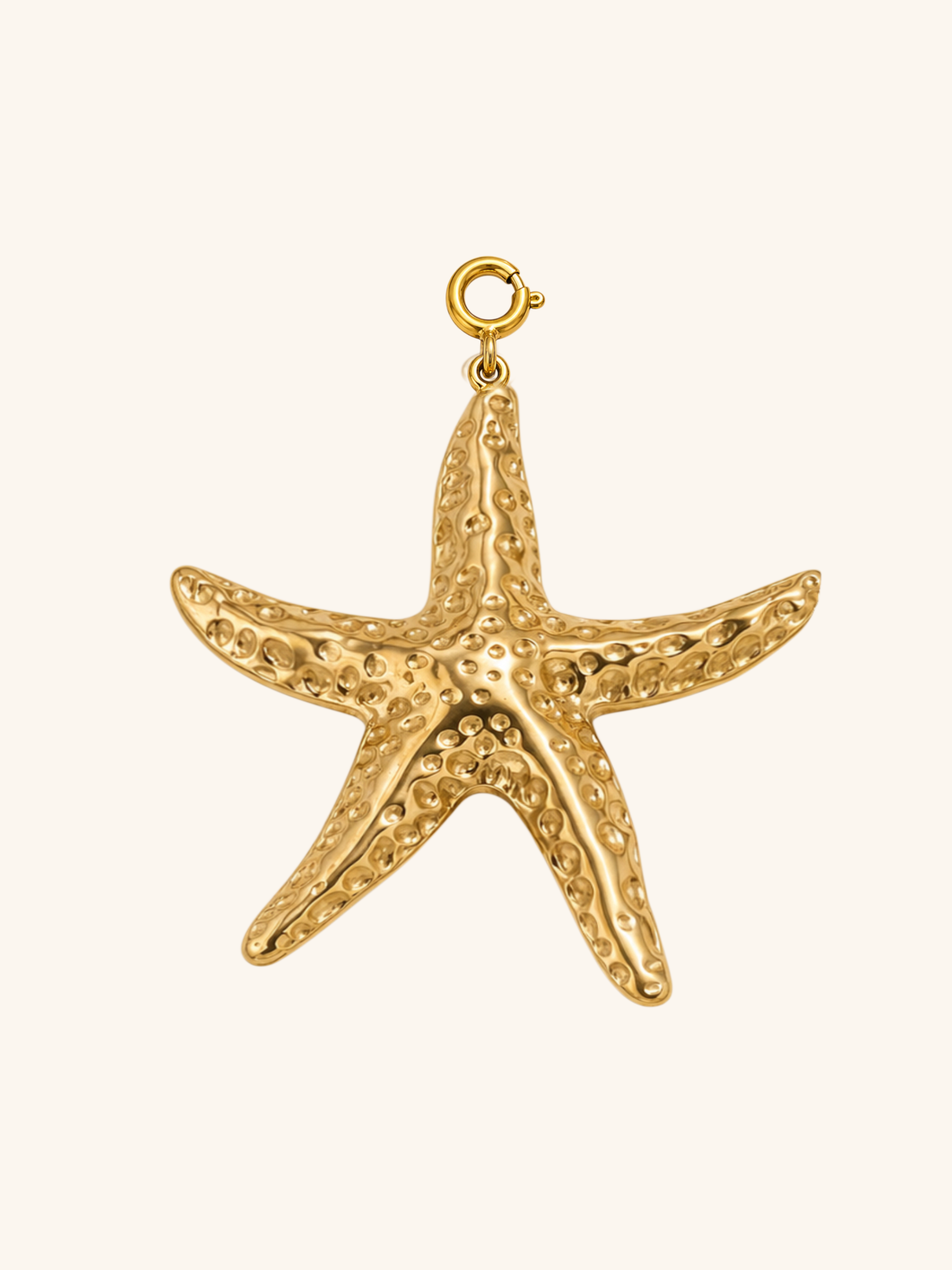 Oversized Gold Starfish Charm (Interchangeable) – 18K Gold Plated Stainless Steel