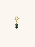 Dark Green Double Bead Charm (Interchangeable)