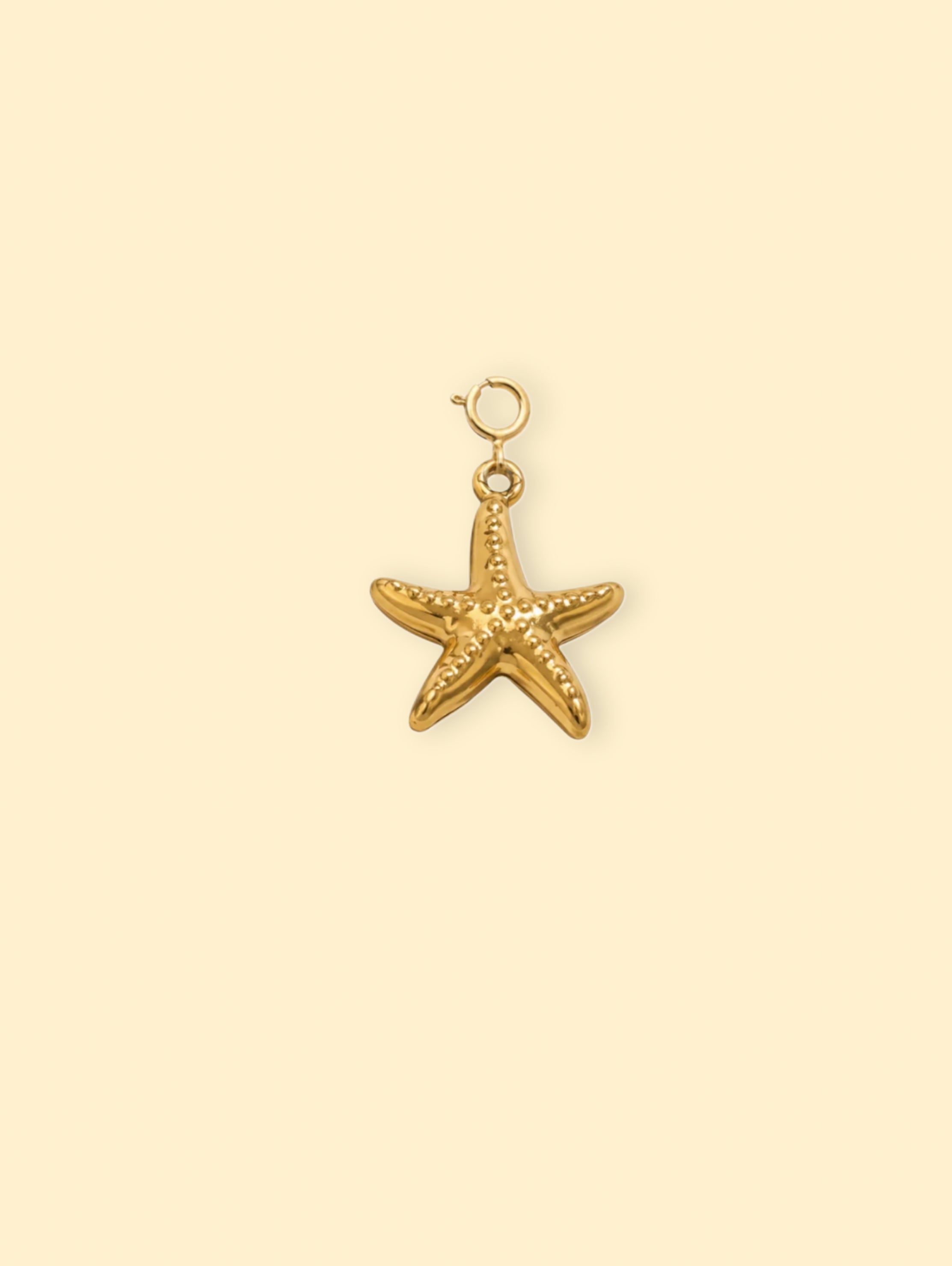 Starfish Charm (Interchangeable) – 18K Gold Plated Stainless Steel