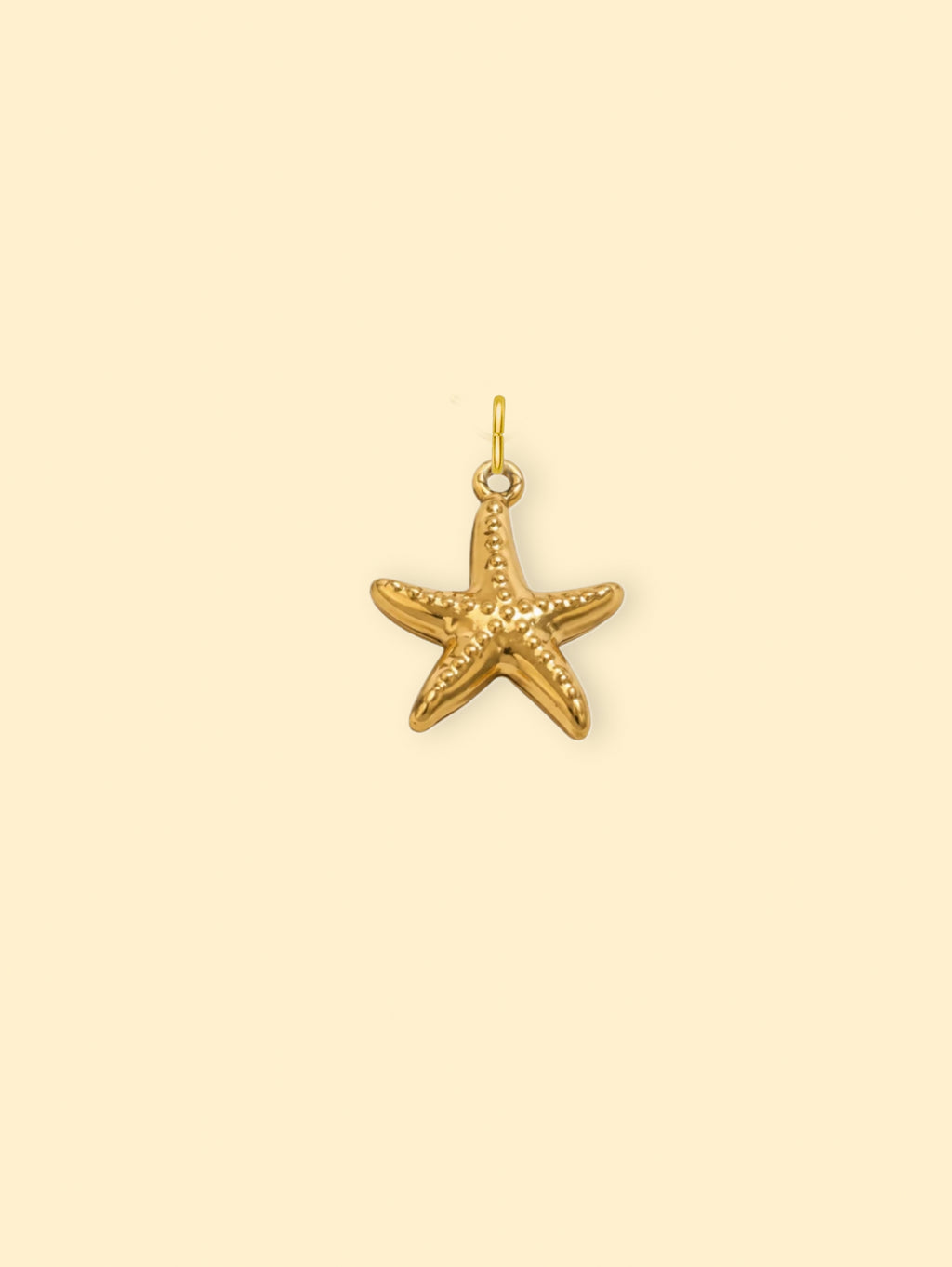 Starfish Charm (Interchangeable) – 18K Gold Plated Stainless Steel