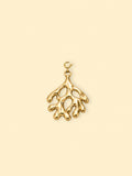Open Coral Charm (Interchangeable) – 18K Gold Plated Stainless Steel