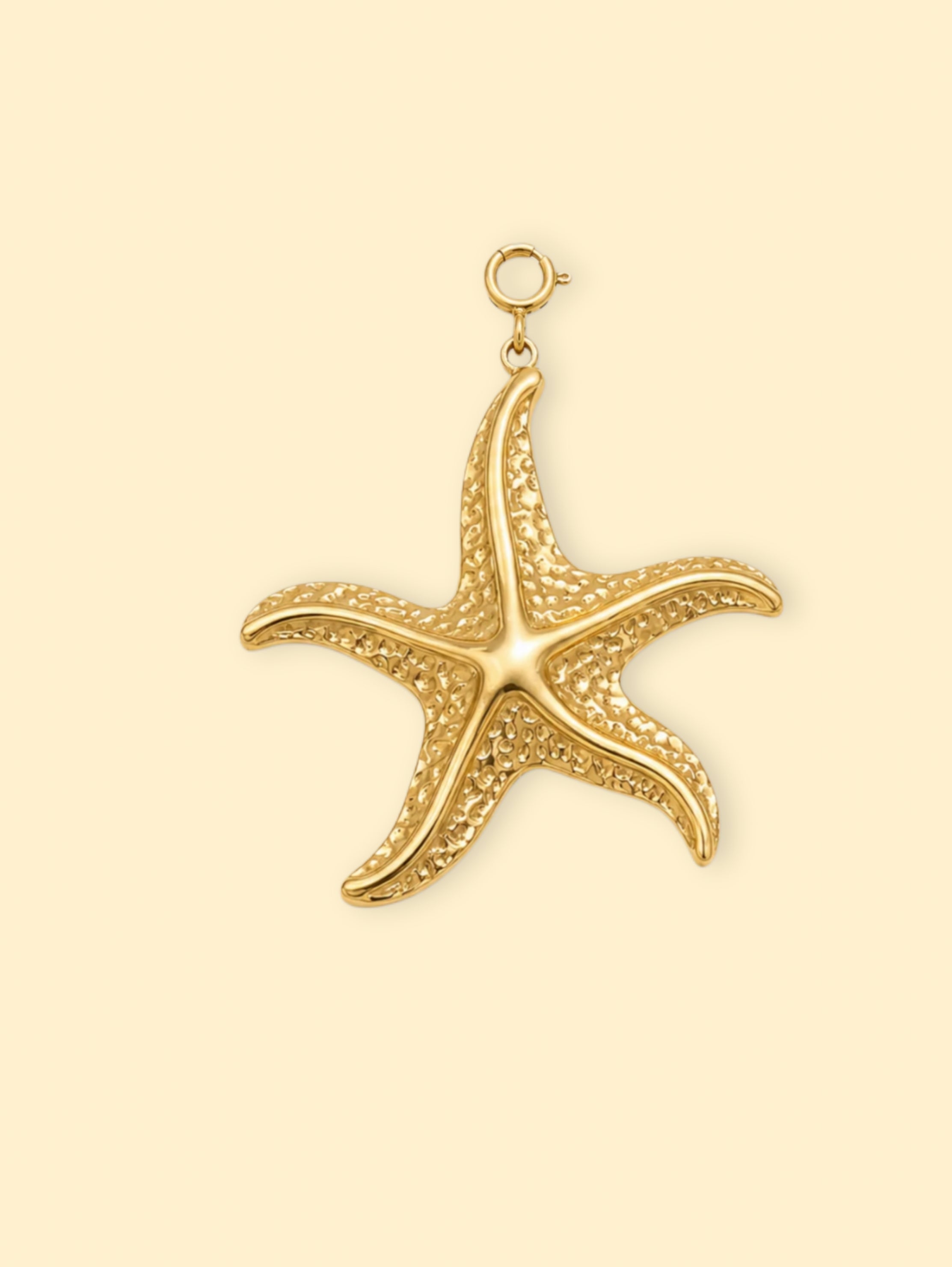 Gold Starfish Charm (Interchangeable) – 18K Gold Plated Stainless Steel
