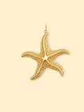 Gold Starfish Charm (Interchangeable) – 18K Gold Plated Stainless Steel