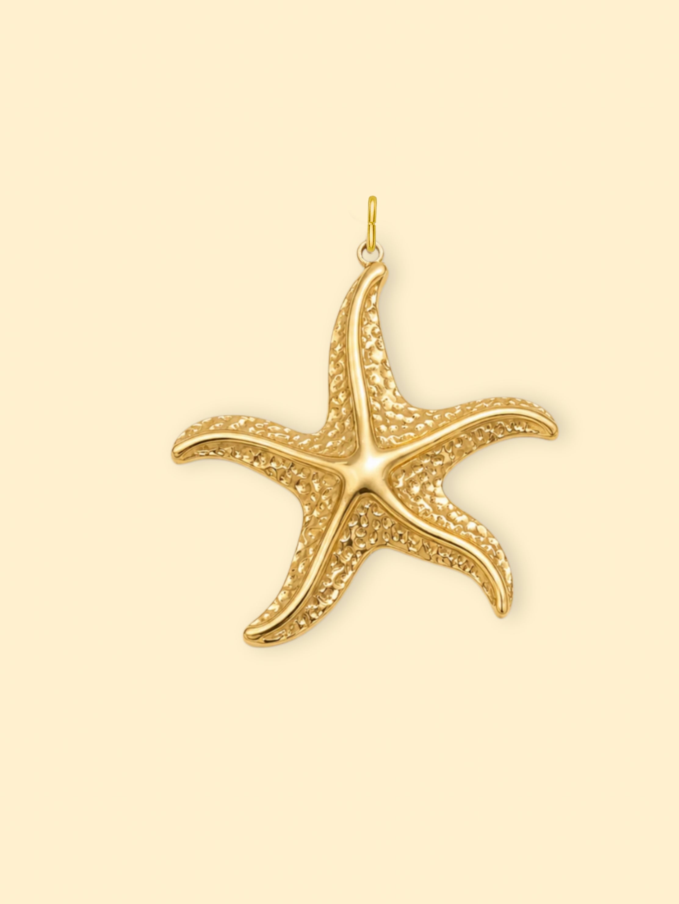 Gold Starfish Charm (Interchangeable) – 18K Gold Plated Stainless Steel