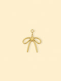 Gold Mini Bow Charm (Interchangeable) – 18K Gold Plated Stainless Steel
