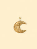 Gold Crescent Moon Charm (Interchangeable) – 18K Gold Plated Stainless Steel