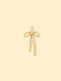 Gold Bow Charm (Interchangeable) – 18K Gold Plated Stainless Steel