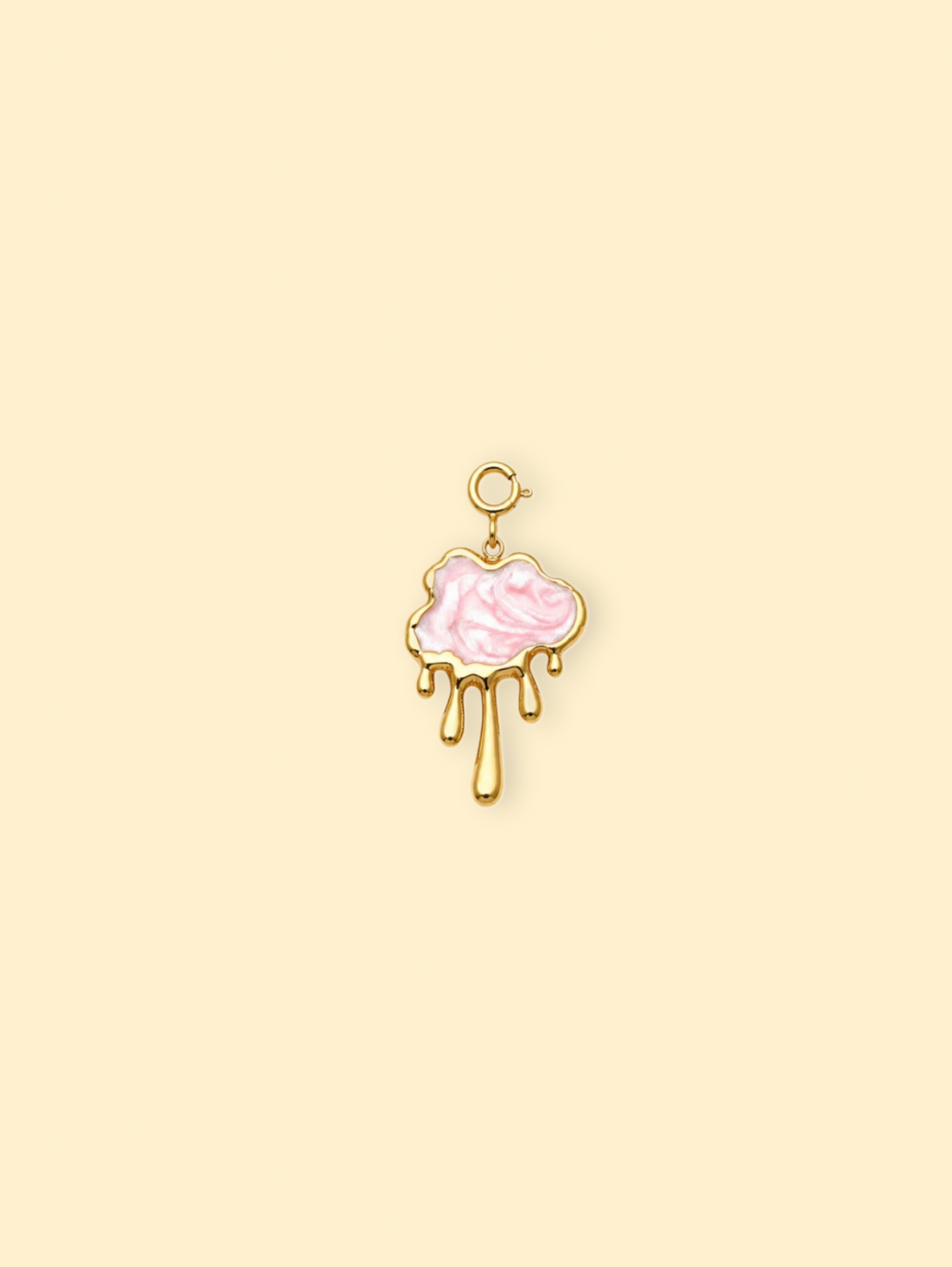 Drip Cloud Charm (Interchangeable) – 18K Gold Plated Stainless Steel