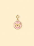 Pink Butterfly Charm (Interchangeable) – 18K Gold Plated Stainless Steel