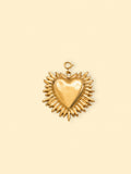 Radiant Heart Charm (Interchangeable) – 18K Gold Plated Stainless Steel