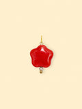 Red Cream Flower Charm (Interchangeable)