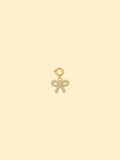 14K Gold Plated Copper Bow Charm.
