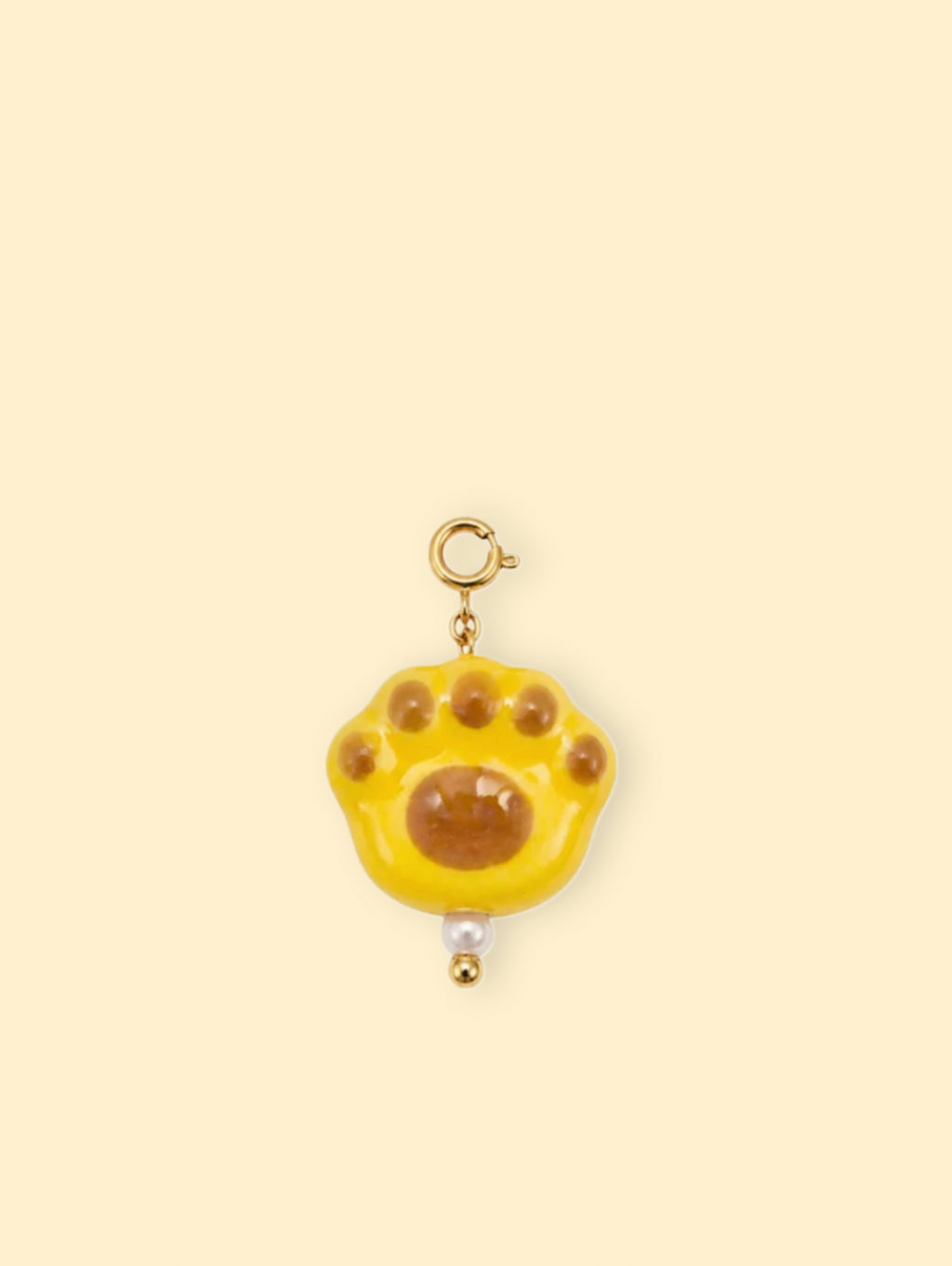 Yellow Cat Paw Charm (Interchangeable)