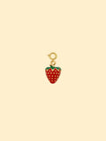 18K Gold Plated Stainless Steel Strawberry Charm.