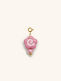 Pink Swirl Flower Charm (Interchangeable)