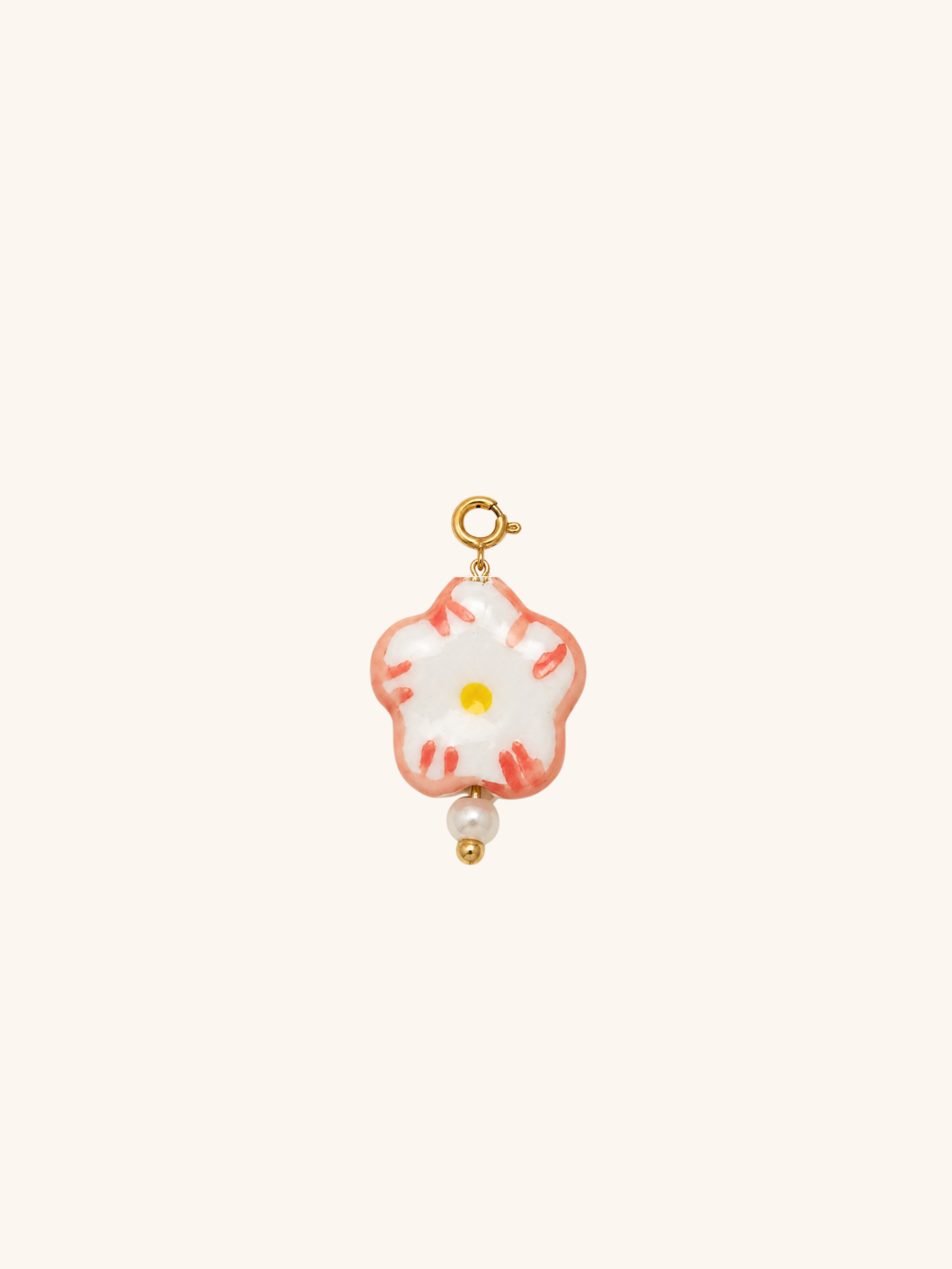Blush Stroke Flower Charm (Interchangeable)