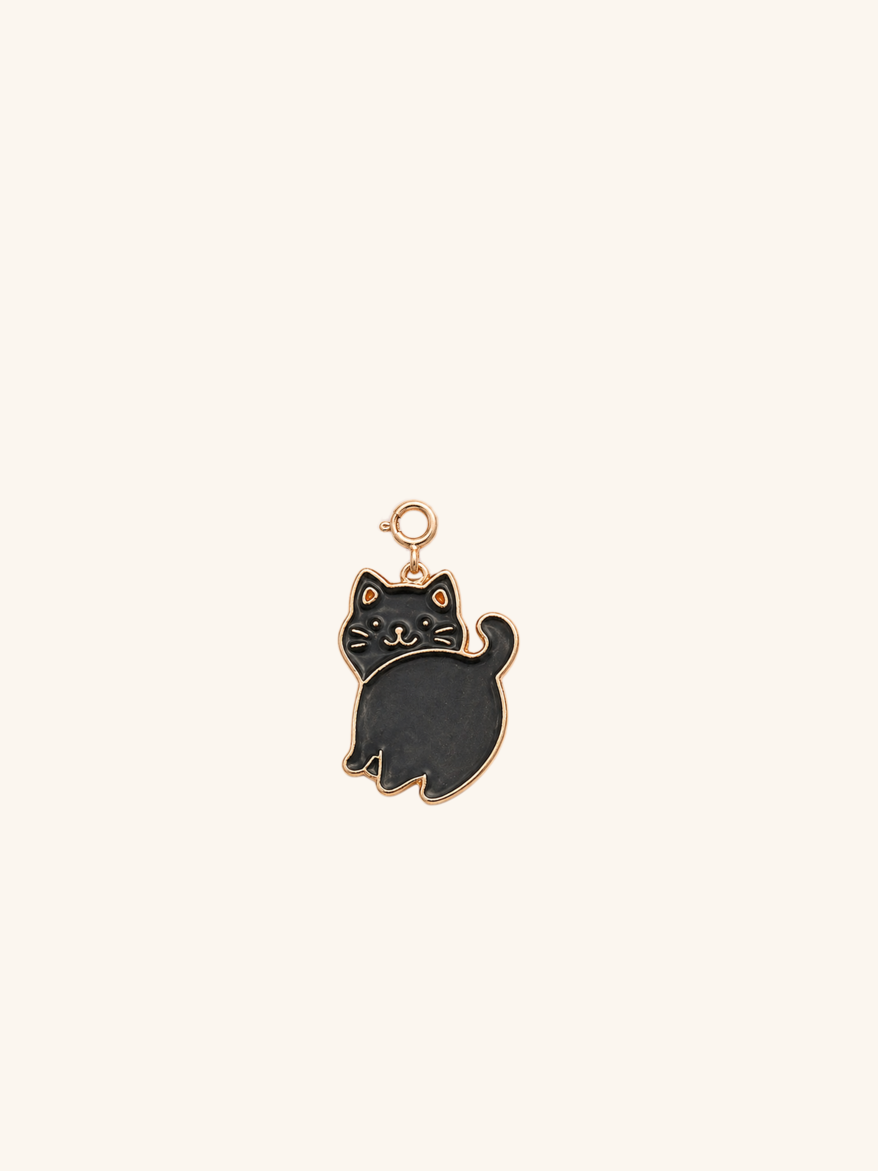 Black Cat Charm (Interchangeable) – alloy