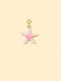 Pink Starfish Charm (Interchangeable) – 18K Gold Plated Stainless Steel