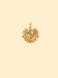 Sacred Heart Charm (Interchangeable) – 18K Gold Plated Stainless Steel