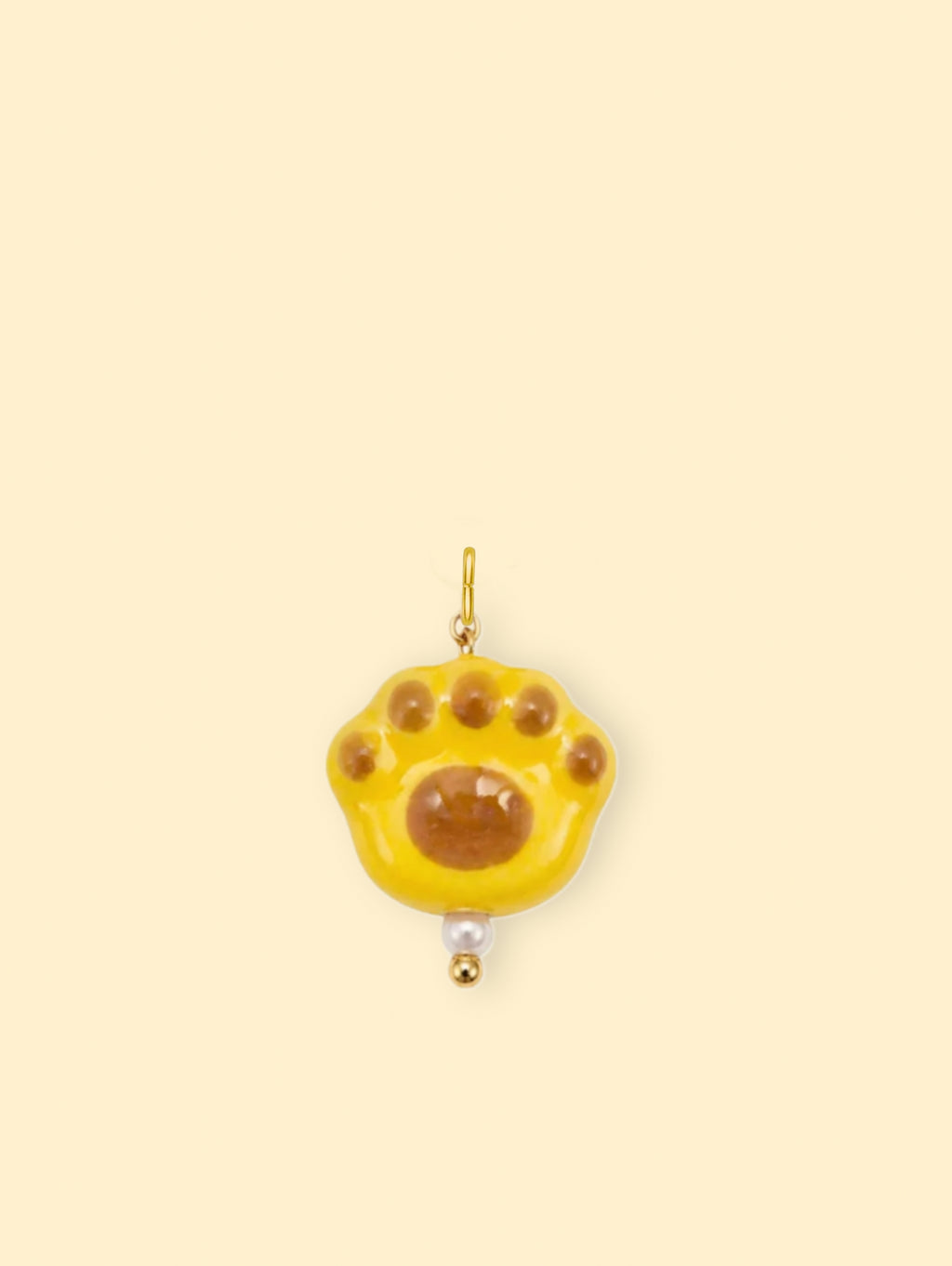 Yellow Cat Paw Charm (Interchangeable)