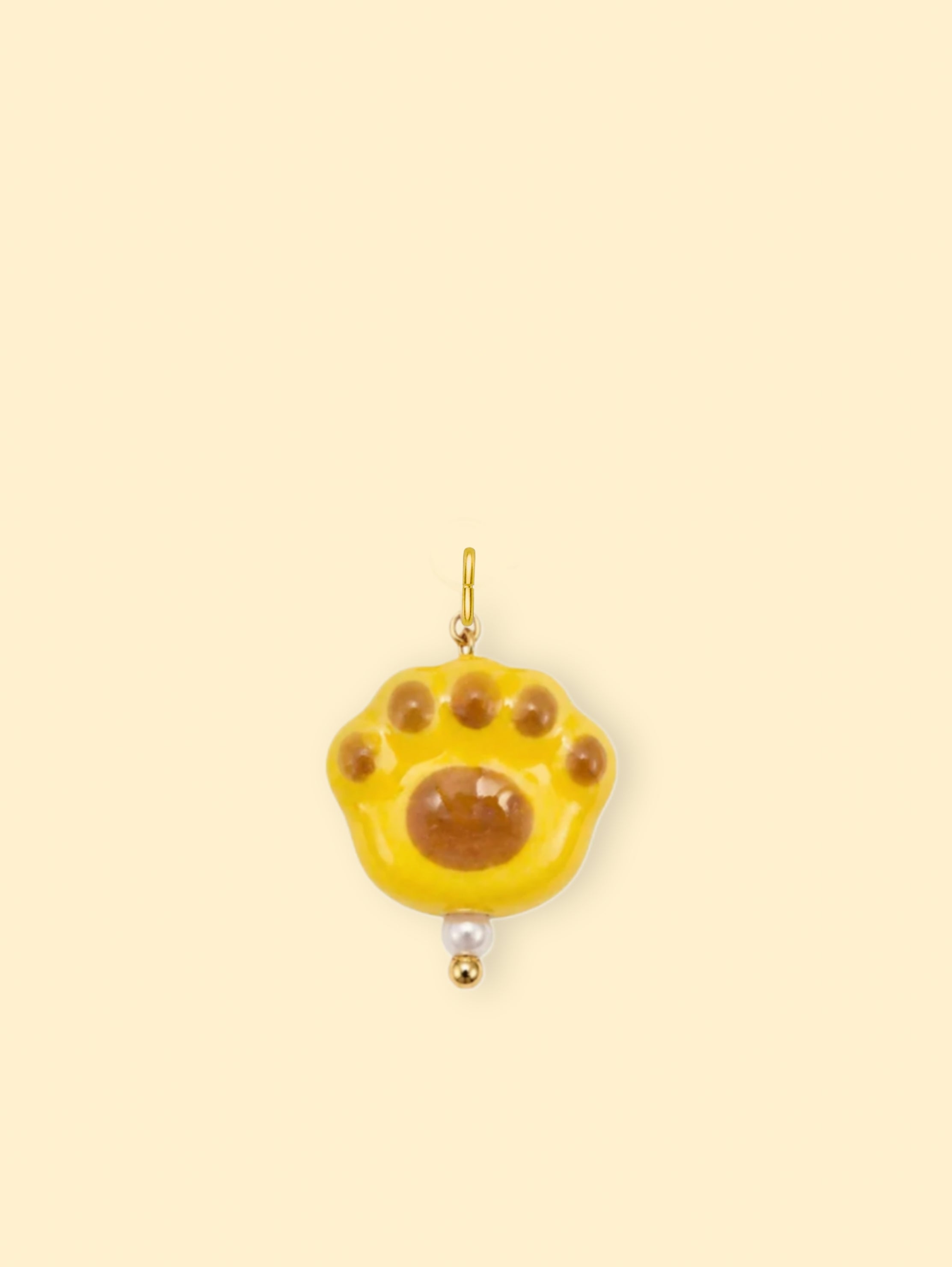 Yellow Cat Paw Charm (Interchangeable)