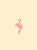Pink Dolphin Charm (Interchangeable) – 18K Gold Plated Stainless Steel