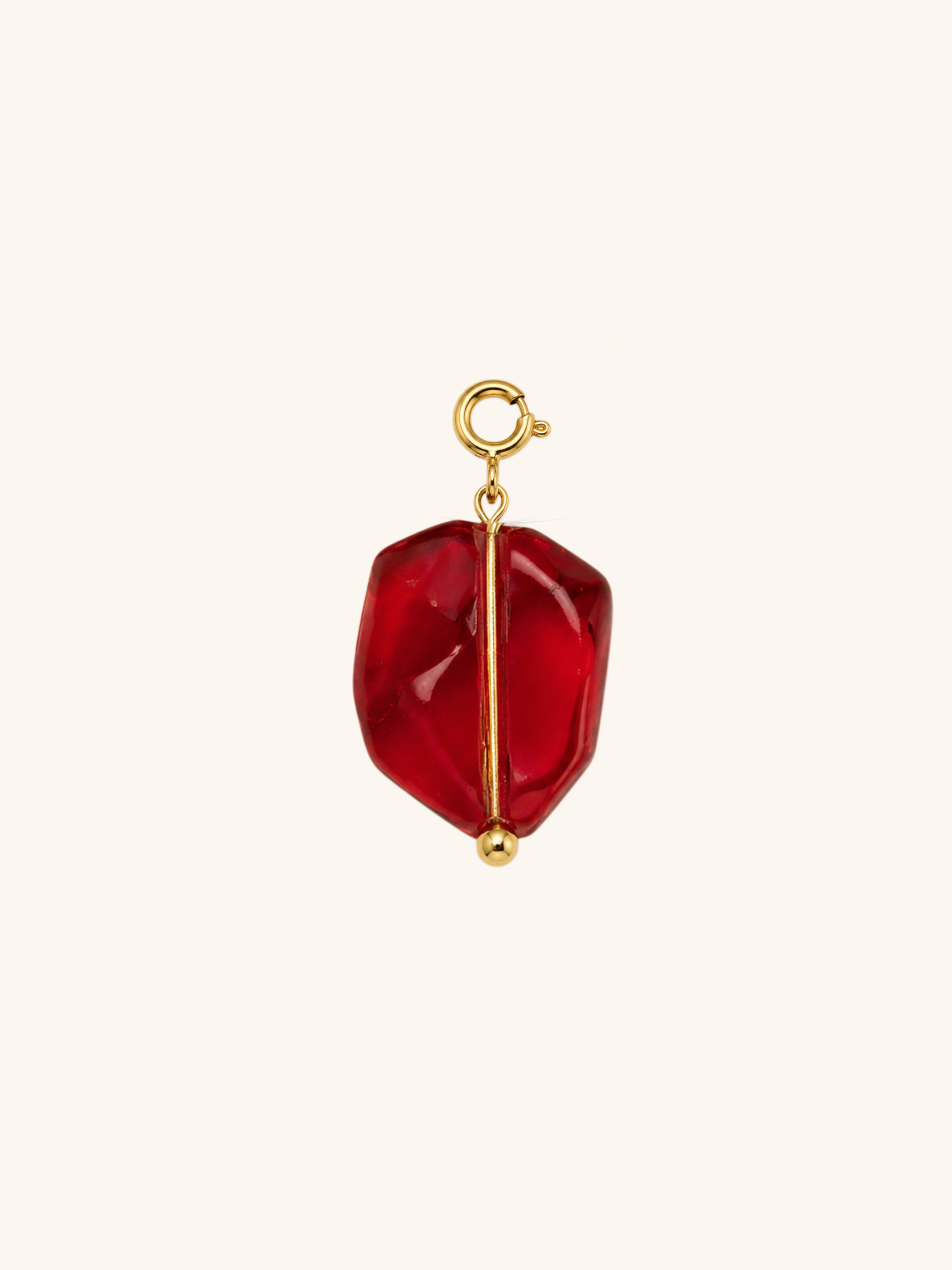 Bright Red Crystal Charm (Interchangeable)