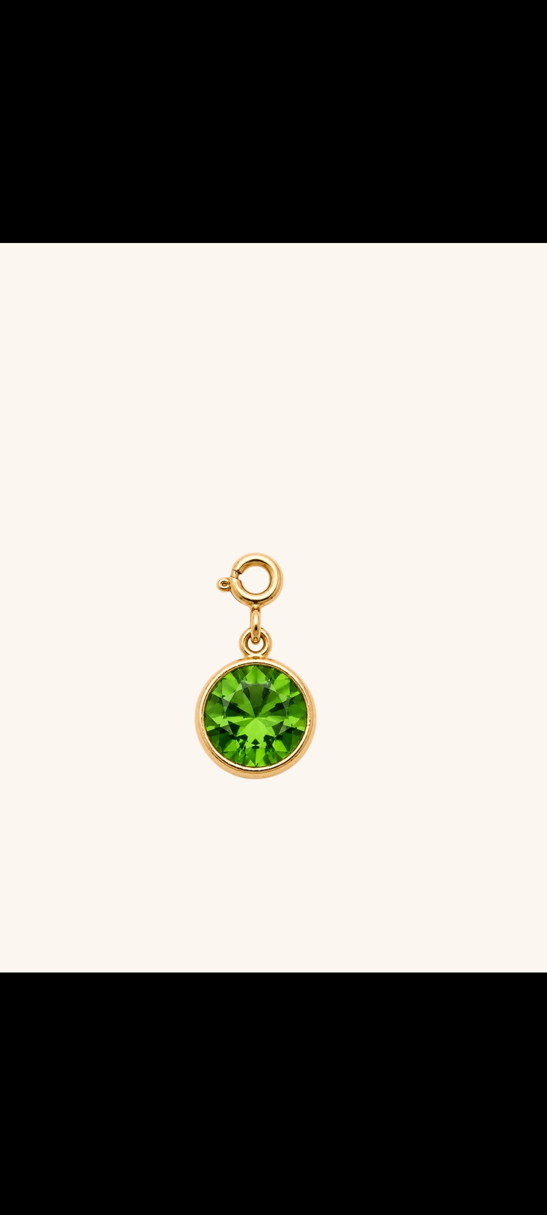 Light Green Crystal Charm (Interchangeable) – alloy