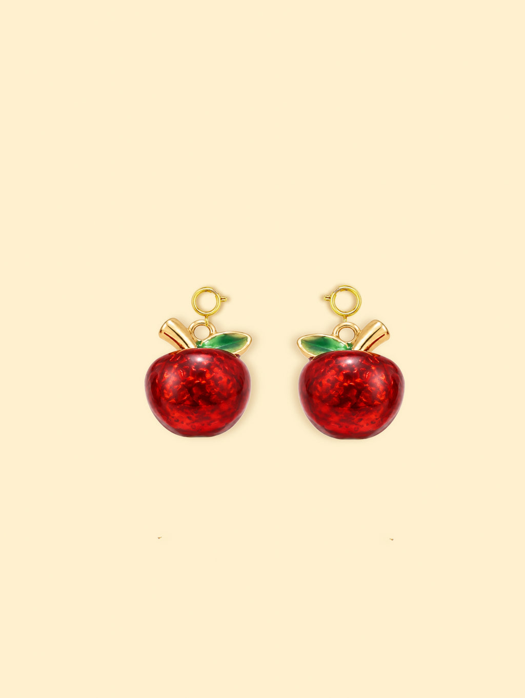 18K Gold Plated Stainless Steel Apple Charm.