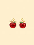 18K Gold Plated Stainless Steel Apple Charm.