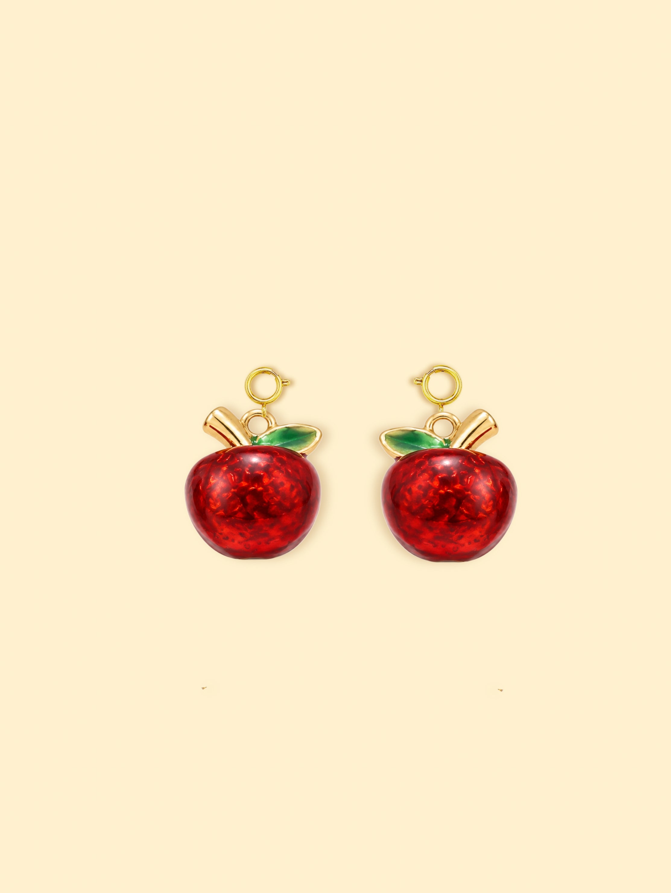 18K Gold Plated Stainless Steel Apple Charm.