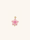 Pink Star Swirl Charm (Interchangeable)