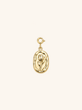 Rose Flower Tag Charm (Interchangeable) –Alloy