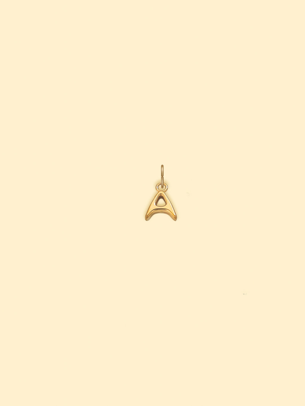 Alphabet Charm Pendant 18K Gold Plated Stainless Steel